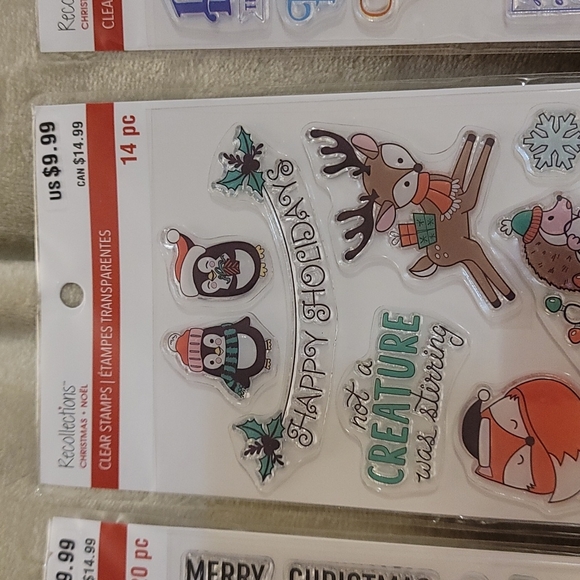 Recollections Christmas Clear Stamps - Picture 4 of 8